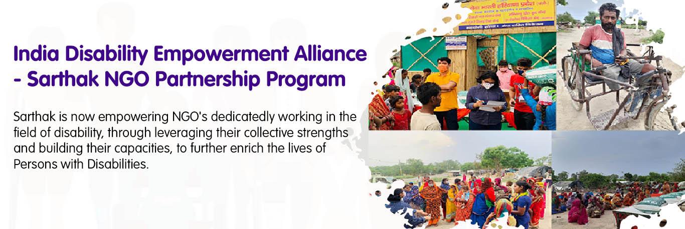 India Disability Empowerment Alliance - Sarthak NGO Partnership Program