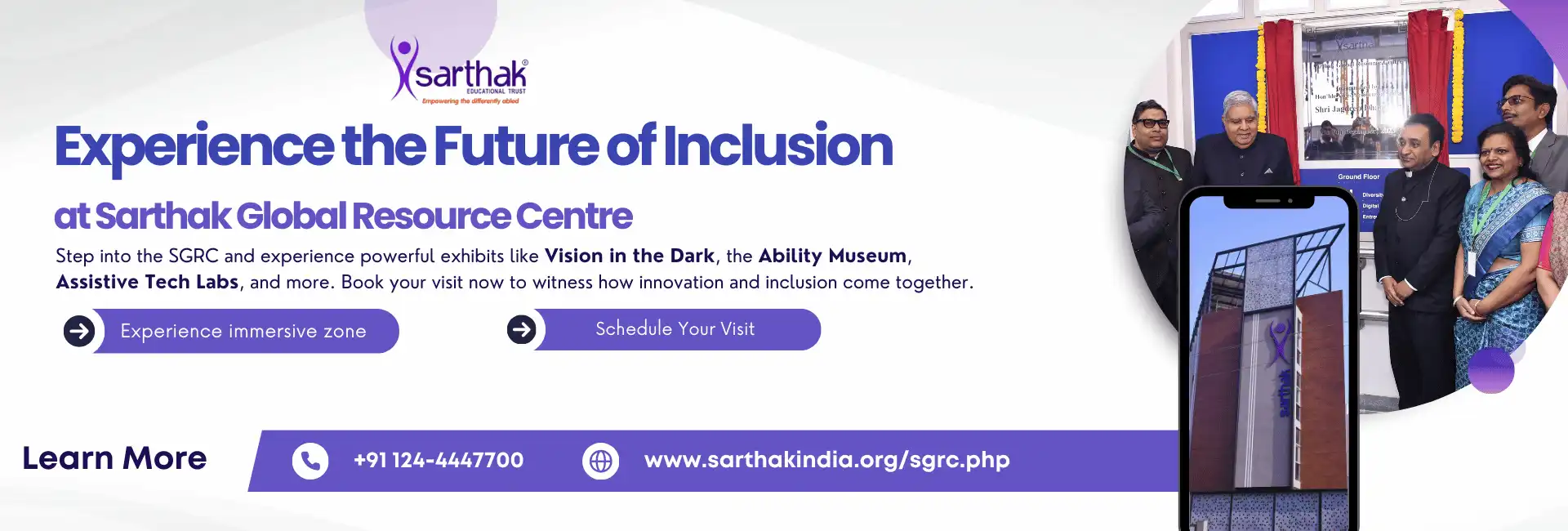 Sarthak Global Resource Centre Skilling and Employment Banner